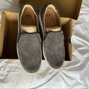 UGG Cas SlipOn Charcoal Suede Sneaker